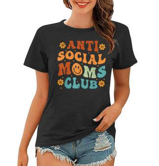 Anti Social Moms Club - Retro Funny Mom Life Mothers Day Mom Women T-shirt - Thegiftio UK