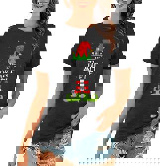 Aunt Elf Matching Family Group Christmas Party Pajama Women T-shirt - Thegiftio