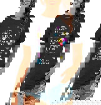 Autism Always Unique Totally Intelligent Sometime Mysterious Women T-shirt - Thegiftio