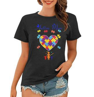 Autism Mom Gift Autism Awareness Heart For Mom Women T-shirt - Seseable