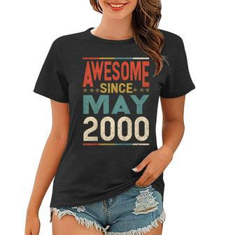 Awesome Since May 2000 Shirt 2000 19Th Birthday Shirt Women T-shirt | Mazezy
