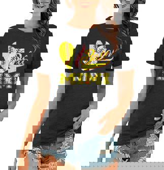 Baseball Softball Ball Heart Mimi Mothers Day Women T-shirt - Thegiftio