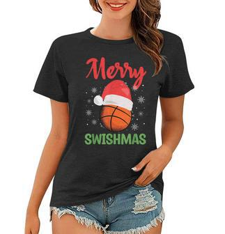 Basketball Frohe Weihnachten Frauen Tshirt - Seseable