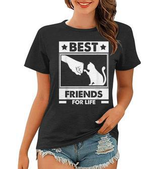 Best Friends For Life Cat Women T-shirt | Mazezy