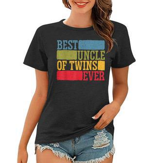 Best Uncle Of Twins Proud Uncle Best Uncle Ever Gift For Mens Women T-shirt - Seseable