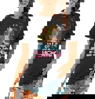 Big Lez Show Merch All Cast Women T-shirt | Mazezy