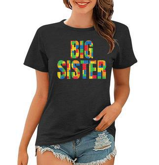 Big Sister Brick Master Builder Building Blocks Set Family Women T-shirt | Mazezy