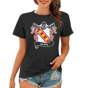 Bishop Coat Of Arms Surname Last Name Family Crest Women T-shirt - Seseable