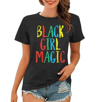 Black Girl Magic Afro African Pride Black History Month Women T-shirt - Seseable