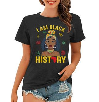 Black History Month Girls African Woman Afro American V2 Women T-shirt - Seseable