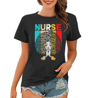Black History Month Nurse Melanin African American Women Women T-shirt - Seseable