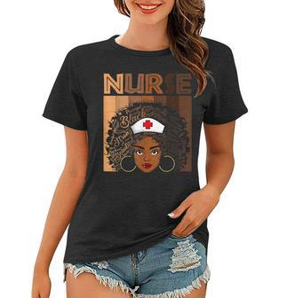 Black Nurse For Women Girls African Melanin Nursing Women T-shirt | Mazezy