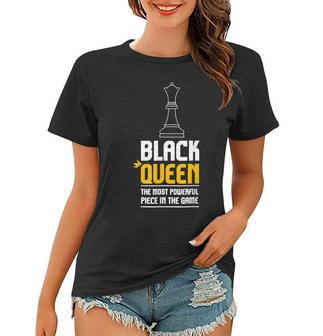 Black Queen Chess Black History Month Afro African Pride Women T-shirt - Seseable