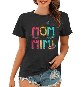 Blessed To Be Called Mom And Mimi Mother Day Gift Tshirt Women T-shirt | Mazezy