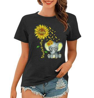 Blessed To Be Called Nana Sunflower Elephant Mothers Day Women T-shirt - Thegiftio UK