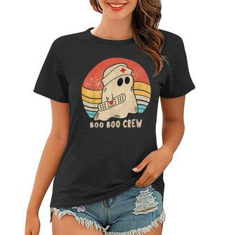 Boo Boo Crew Nurse Ghost Funny Halloween Costum Women T-shirt - Thegiftio UK