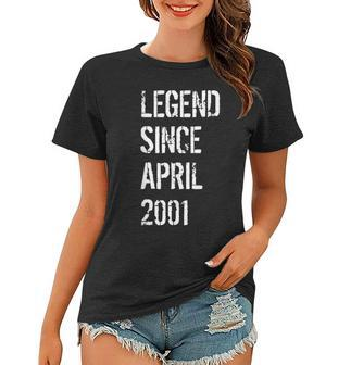Born In April 2001 Birthday Gift 18 Year Old Gift Women T-shirt | Mazezy