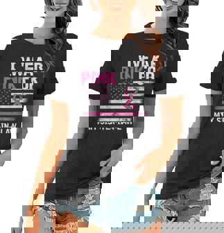 Breast Cancer Awareness I Wear Pink For My Sisterinlaw Women T-shirt | Mazezy