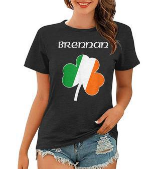 Brennan T Family Reunion Irish Name Ireland Shamrock Women T-shirt - Seseable