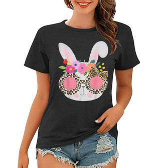 Bunny Face Leopart Print Easter Basket Stuffer For N Girl Women T-shirt | Mazezy