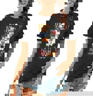 Celebrating 100 Days Of School Noprob Llama Kids & Teachers V4 Women T-shirt | Seseable UK