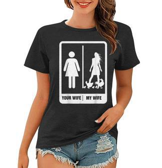 Chicken Dad Funny Fathers Day Rooster My Wife Farmers Women T-shirt | Mazezy