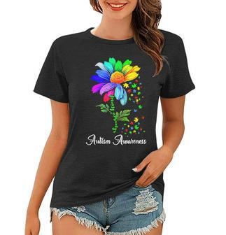 Choose Kind Autism Awareness Month Women Sunflower Mom Women T-shirt | Mazezy