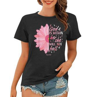 Christian Pink Breast Cancer Gifts Women Mom Wife Sister Her Women T-shirt | Mazezy