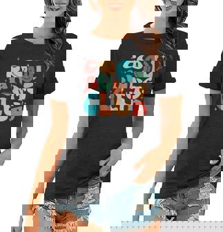 Cool Aunt Club Groovy Retro Smile Cool Aunt Club Aunties Women T-shirt | Mazezy