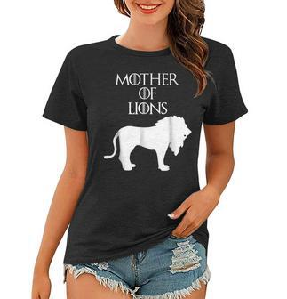 Cute & Unique White Mother Of Lions E010453 Women T-shirt | Mazezy CA