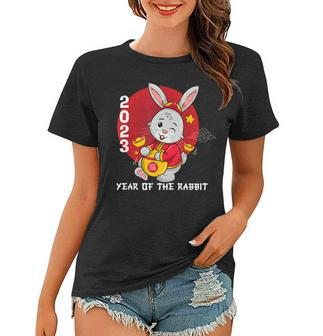 Cute Chinese New Year Funny Year Of The Rabbit 2023 Women T-shirt - Thegiftio UK