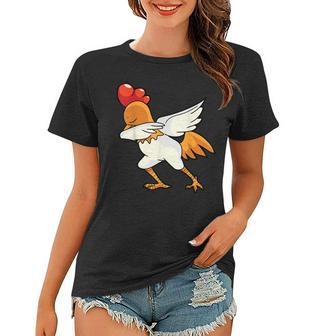 Dabbing Chicken Rooster | Dab Animal Women T-shirt | Mazezy