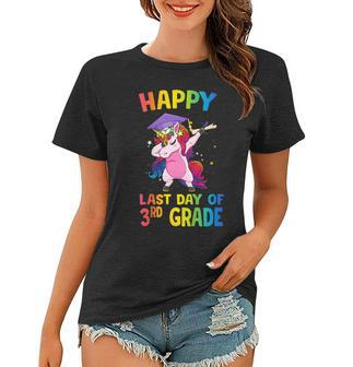 Dabbing Unicorn Happy Last Day Of 3Rd Grade Graduate Shirts Women T-shirt | Mazezy