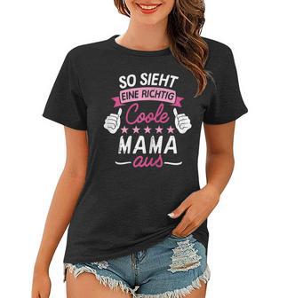 Damen Frauen Tshirt Coole Mama, Lustiges Design für Mütter - Seseable