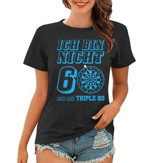 Darts 60 Geburtstag Dart Pfeil Geschenk Dartspieler Frauen Tshirt - Seseable