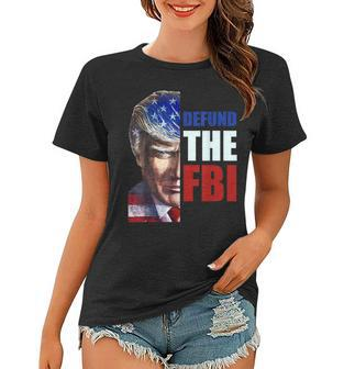 Defund The Fbi Anti Fbi Corruption American Flag Women T-shirt - Thegiftio UK