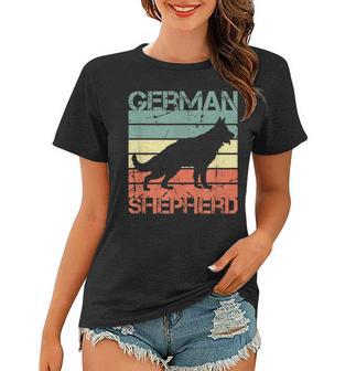 Deutscher Schäferhund Vintage Look Hunde Mama Hunde Papa Frauen Tshirt - Seseable