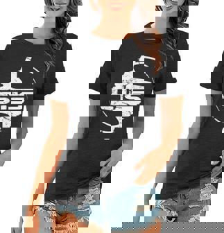 Dis Round Badge In White Women T-shirt | Mazezy