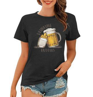 Drinking Buddies Dad And Baby Beer Matching Fist Father Gift For Mens Women T-shirt | Mazezy