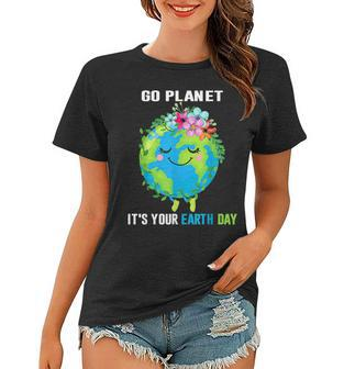 Earth Day 2023 Go Planet Its Your Floral Earth Day April 22 Women T-shirt | Mazezy