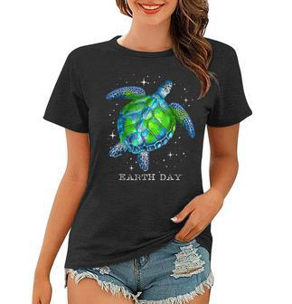 Earth Day 2023 Restore Sea Turtle Tie Dye Save The Planet Women T-shirt | Mazezy