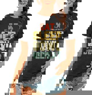 Eat Sleep Bowl Repeat Bowling Bowler Vintage Women T-shirt - Thegiftio