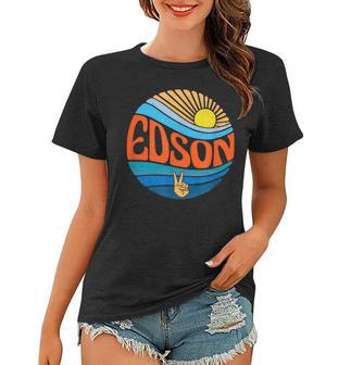 Edson Hemd Vintage Sunset Edson Groovy Tie Dye Frauen Tshirt - Seseable