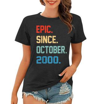 Epic Since October 2000 19Th Birthday Gift 19 Yrs Old Women T-shirt | Mazezy