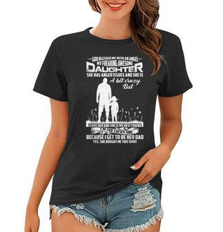 Family My Daughter Is The Best Friend Of Father Women T-shirt | Mazezy DE