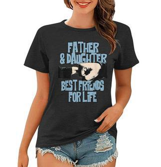 Father Daughter Friends Fist Bump Dad Fathers Day Women T-shirt - Thegiftio UK