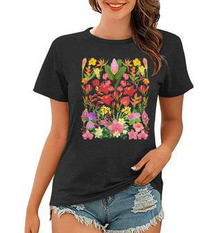 Flower Graphic For Women Botanical Floral Gardening Women T-shirt | Mazezy