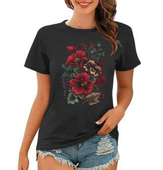 Flowers Botanical Natural Graphics Gardeners Vintage Women T-shirt | Mazezy