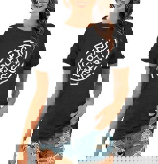 Football Silhouette Football Sister Women T-shirt | Mazezy