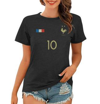 France Number 10 French Soccer Retro Football France Women T-shirt - Thegiftio UK